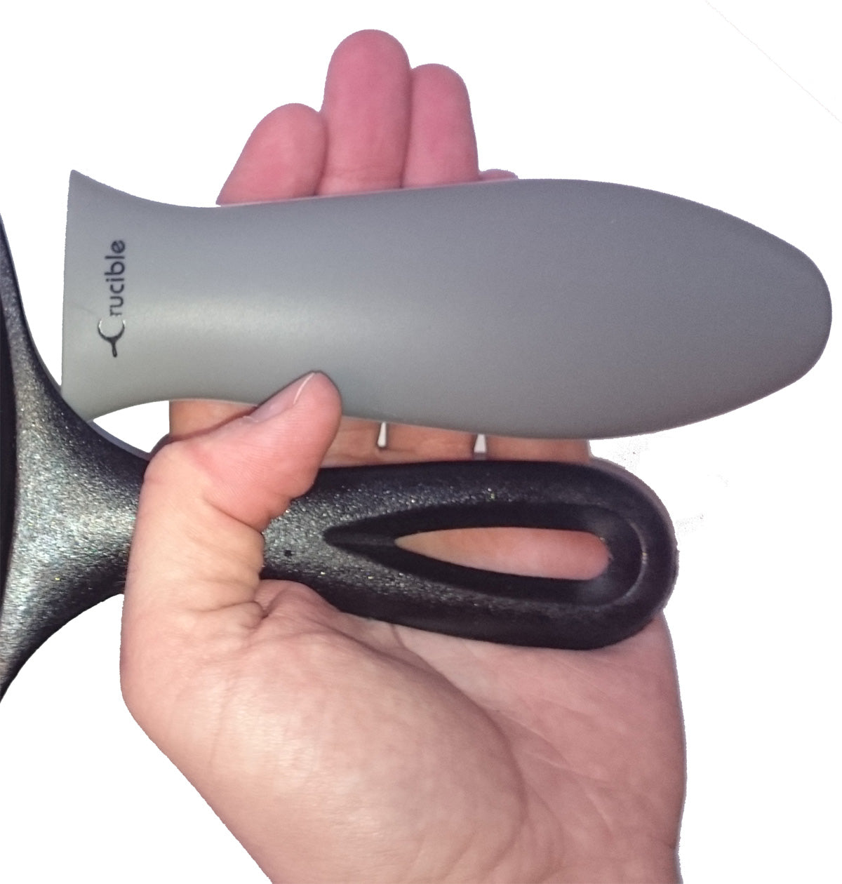 Silicone Potholder (Grey Large) for Cast Iron Skillets