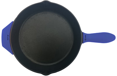 Silicone Potholder (2-Pack Combo Blue) for Cast Iron Skillet