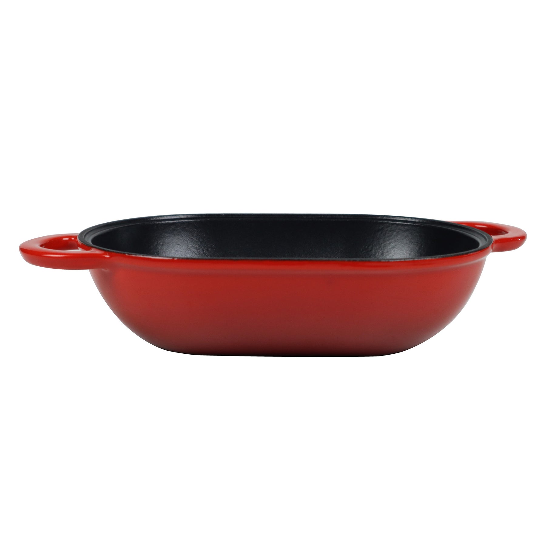 Crucible Cookware Enameled Cast Iron Bread Pan Dutch Oven with Lid and Loop Handles - Red – Oven Safe Form for Baking and Cooking, Artisan Bread Kit