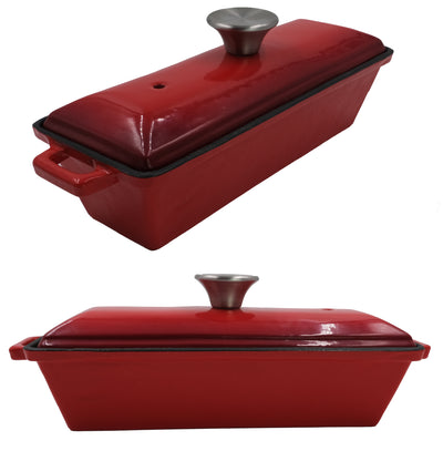 Enameled Cast Iron Bread Pan with Lid