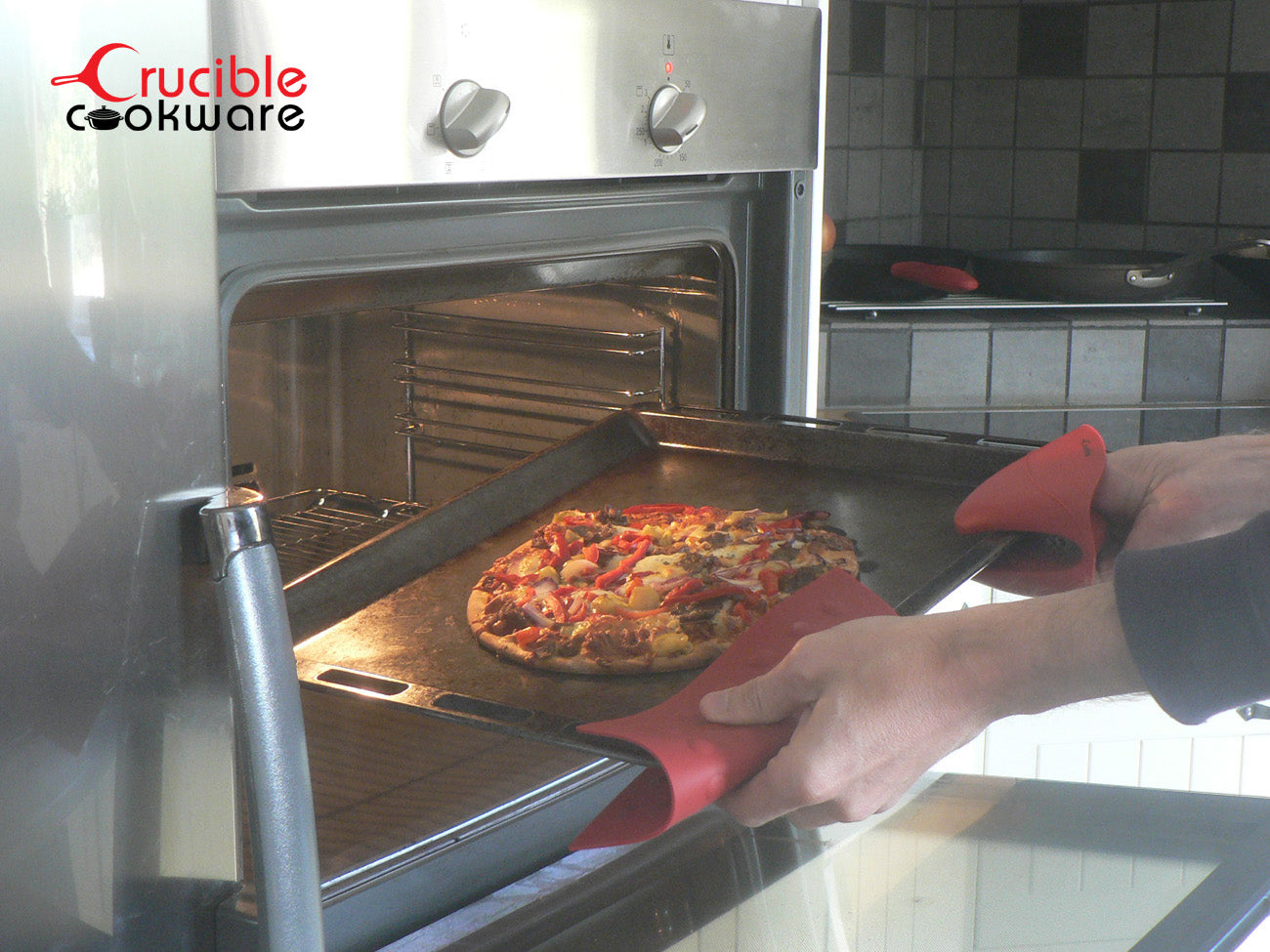 Moufles De Cuisine En Silicone Résistantes à La Chaleur - Maniques Antidérapantes Pour Four, Micro-ondes, Barbecue - 4