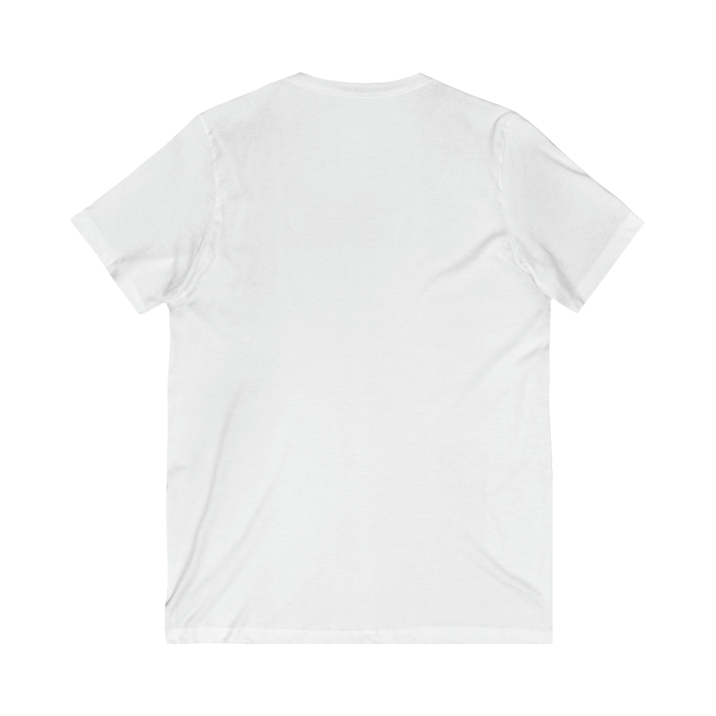 Unisex jersey T-shirt met korte mouwen en V-hals