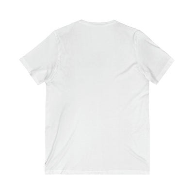 Unisex skjorte med kort ermet V-hals