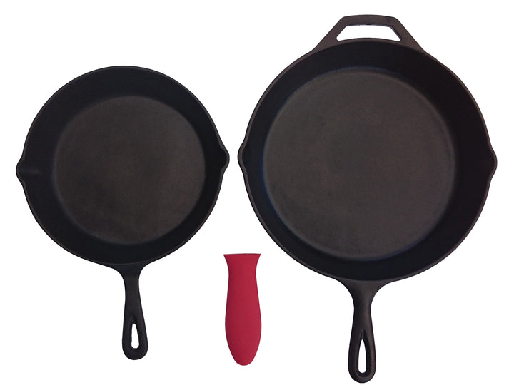 Silicone Potholders (7-Pack Mix Red) for Cast Iron Skillets and more