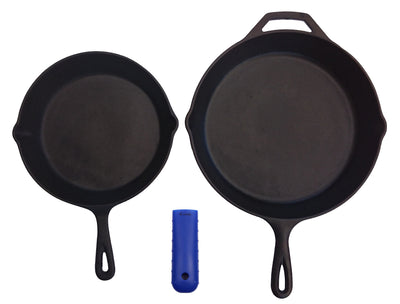 Silicone Potholder (Extra Thick Blue) for Cast Iron Skillets and more
