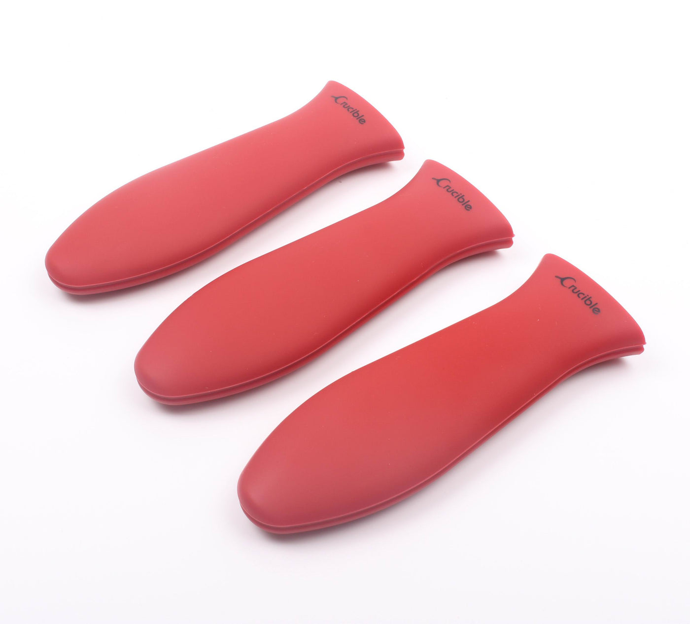 Topflappen aus Silikon (rot groß) für Gusseisenpfannen